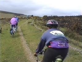 Setting out along the tramway from near Haytor quarry